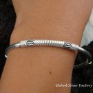 Sterling Silver Women's Bangle SBB-273-PS