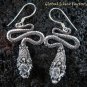 925 Silver CZ Snake Earrings ER-486-KA