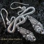 925 Silver CZ Snake Earrings ER-486-KA