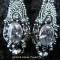 925 Silver CZ Snake Earrings ER-486-KA