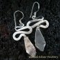 925 Silver CZ Snake Earrings ER-486-KA