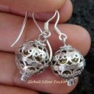 925 Silver Amethyst Chime Ball Earrings CBE-146-KT