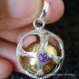 925 Silver Cut Amethyst Chakra Chime Ball CH-310-KT