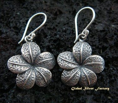 Sterling Silver Frangipani Earrings SE-136-KT