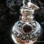 Sterling Silver Garnet Perfume Pendant PP-194-KT
