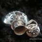 Sterling Silver Garnet Perfume Pendant PP-194-KT