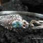 Sterling Silver & Blue Topaz Snake Bangle SBB-263-KT