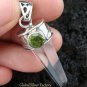 925 Silver Crystal & Peridot Pendant SP-397-KT