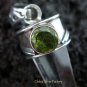 925 Silver Crystal & Peridot Pendant SP-397-KT