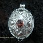 925 Silver Garnet Locket Pendant LP-171-PS