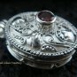 925 Silver Garnet Locket Pendant LP-171-PS