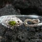 Silver & Peridot Snake Bangle SBB-265-KT