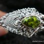 Silver & Peridot Snake Bangle SBB-265-KT