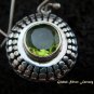 925 Silver & Peridot Round Earrings ER-481-KT