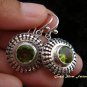 925 Silver & Peridot Round Earrings ER-481-KT