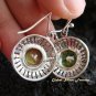 925 Silver & Peridot Round Earrings ER-481-KT