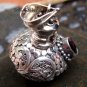 Sterling Silver Garnet Perfume Bottle pendant PP-137-KT