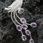 Silver Peacock & Amethyst Brooch BC-126-KT