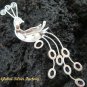 Silver Peacock & Amethyst Brooch BC-126-KT