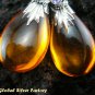 Silver Amber (syn) & Amethyst Earrings SJ-199-KA