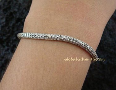 925 Silver 3MM Dragon Bone Bracelet SBB-292-KA
