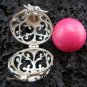 925 Silver Pink Rose Quartz 18mm  Harmony Ball HB-282-KT