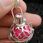 925 Silver Pink Rose Quartz 18mm  Harmony Ball HB-282-KT