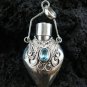 925 Silver & Blue Topaz Perfume Pendant PP-324-GSF