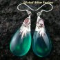 925 Silver Green Quartz & Garnet Earrings SJ-195-KA