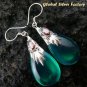 925 Silver Green Quartz & Garnet Earrings SJ-195-KA