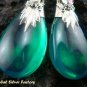 925 Silver Green Quartz & Garnet Earrings SJ-195-KA