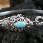 Silver & Larimar Snake Bangle SBB-264-KT