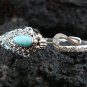 Silver & Larimar Snake Bangle SBB-264-KT