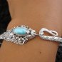 Silver & Larimar Snake Bangle SBB-264-KT