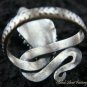 925 Silver & Oval Cut Amethyst Snake Ring RI-222-KT