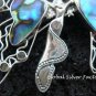 Large Silver & Paua Shell Angel Brooch BC-131-KT
