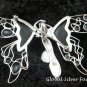 Large Silver & Paua Shell Angel Brooch BC-131-KT