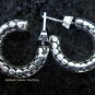 Round 925 Silver Bali Hoop Earrings SE-141-NY
