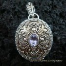925 Silver & Amethyst Oval Locket Pendant LP-175-KT