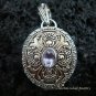 925 Silver & Amethyst Oval Locket Pendant LP-175-KT