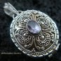 925 Silver & Amethyst Oval Locket Pendant LP-175-KT