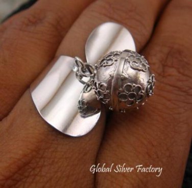Sterling Silver Chime Ball Ring CH-278-KT