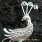 925 Silver Peacock & Peridot Brooch BC-127-KT