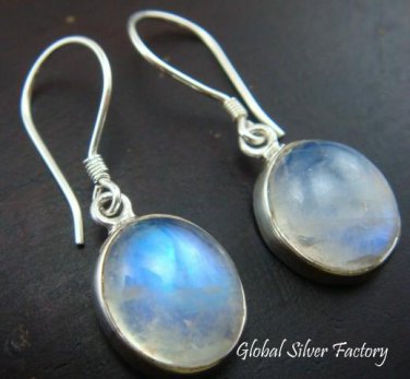 925 Silver & Rainbow Moonstone Earrings ER-381-KT