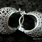 17mm Sterling Silver Bali Hoop Earrings SE-128-KT