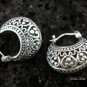 17mm Sterling Silver Bali Hoop Earrings SE-128-KT