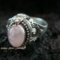 925 Silver Rose Quartz Poison Ring LR-487-KT