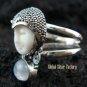 925 Silver Rainbow Moonstone Sajen Goddess Ring GDR-661-KT