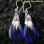 Silver Amethyst & Garnet Earrings SJ-197-KA