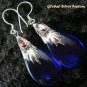Silver Amethyst & Garnet Earrings SJ-197-KA